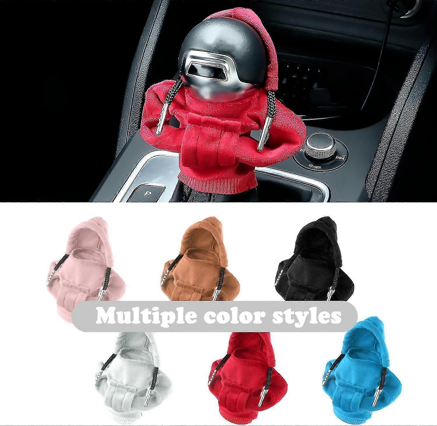 Gear Shift Knob Cover,automotive Interior Accessories Shift Knobs Fashionable Hooded Shirt Car Shifter Knobs Cover Trim,universal Fit Shift Knob Cover