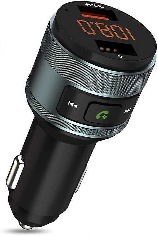 ZRUXE Bluetooth FM Transmitter for Car-Gray