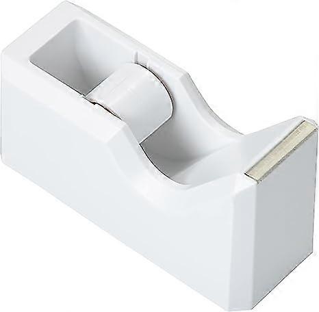 Colored Desktop Tape Dispenser - White
