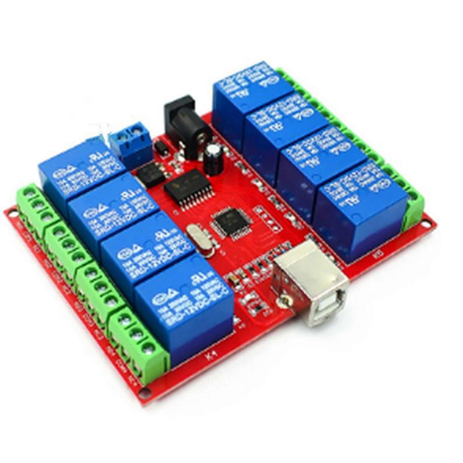 8-channel Computer Control Relay Module Programmable Computer Control Relay For Smart Home Pc Intelligent Controller