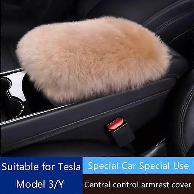 Car Armrest Mat Center Console Arm Rest Protection Cushion Auto Armrests Storage Box Cover Pad for Tesla Model 3/Y Accessories