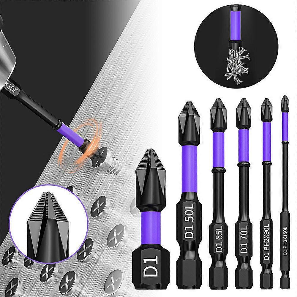 D1 Anti-Slip And Shock-Proof Bits Screwdriver Bits,High Hardness Strong Magnetic,100% New