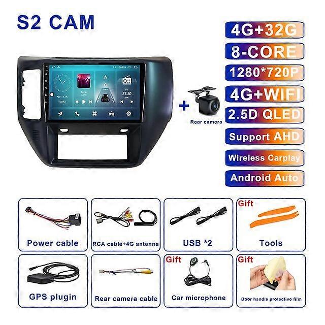 Android 11 For Nissan Patrol 2004 - 2011 DVR ADAS Car Radio GPS Navigation Bluetooth Multimedia Player QLED Screen 4G LTE DSP