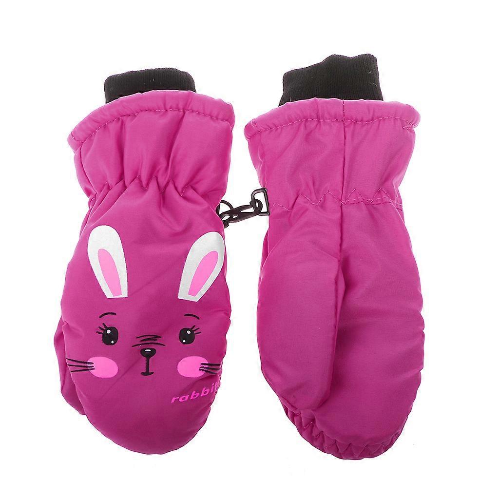 Pojkar Flickor Vantar Skidcykling Klättring Utomhus Handskar Vattentät 3-6Y