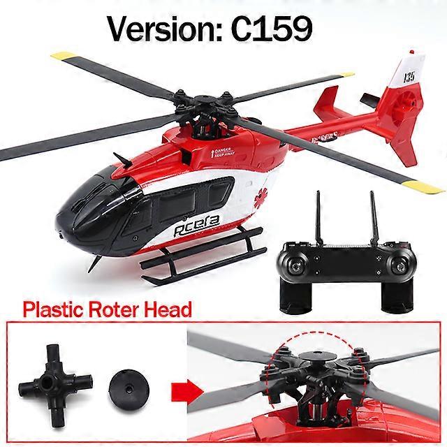C159 EC135 Scaled 2.4G 4Ch RC Helicopter for Adults Professional Gyro Stabilized One Click Circular Flight/ Take Off/ Landing