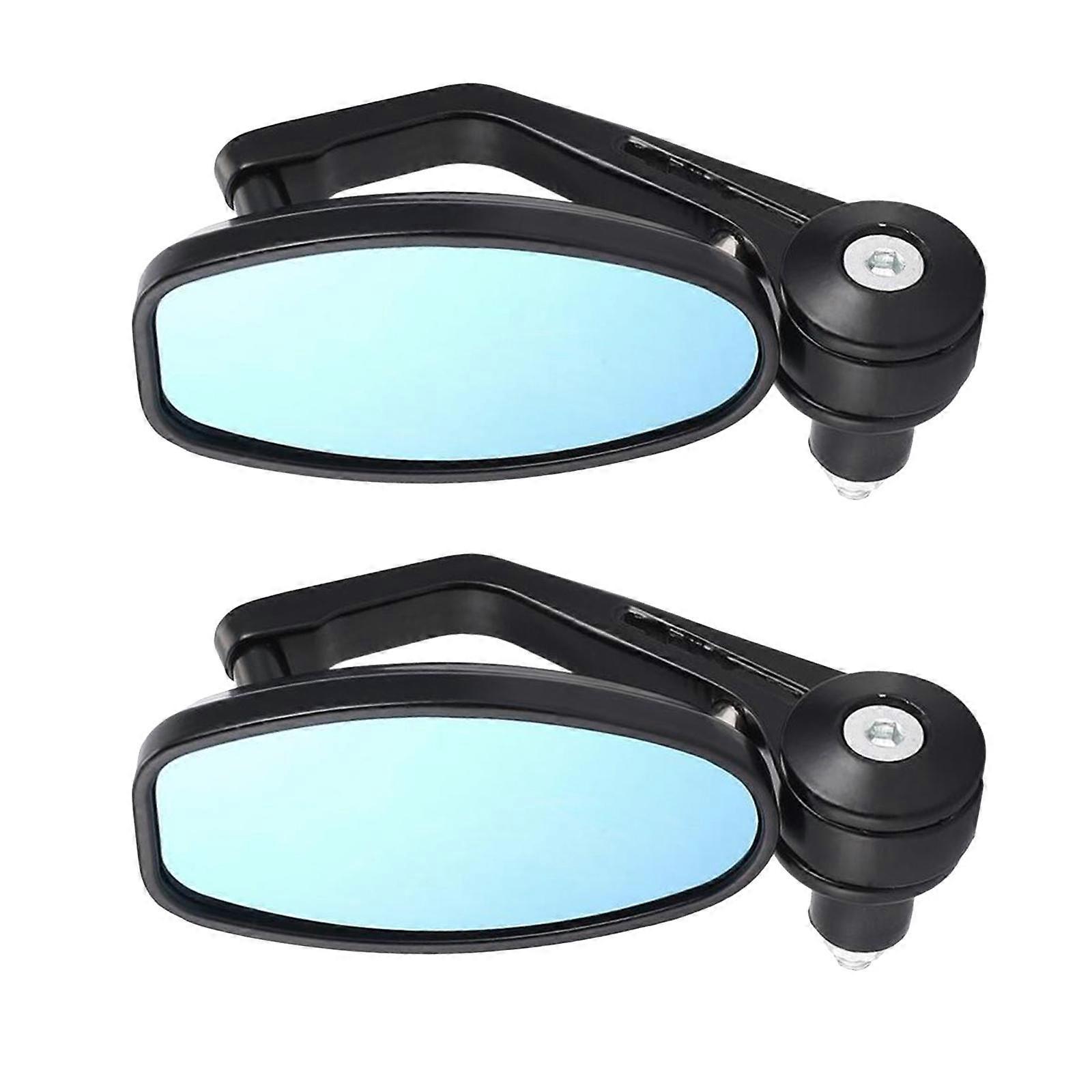 1 Pair 7/8" Handle Bar End Motorcycle Rearview Mirrors Scooter for
