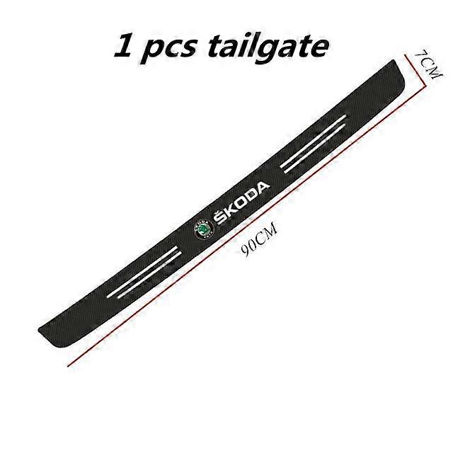 Auto Styling Uhlíková Vlákna Proti Poškrábání Oděrový pedál Pro Škoda Octavia A5 A7 Fabia Rapid Superb Yeti Interiér vozidla CarDoor Protector Samolepky