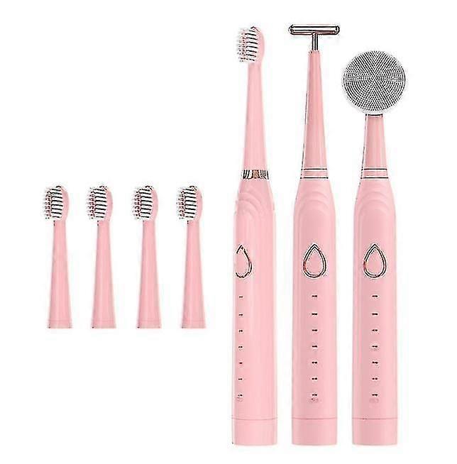 Three-in-one Electric Toothbrush(pink)