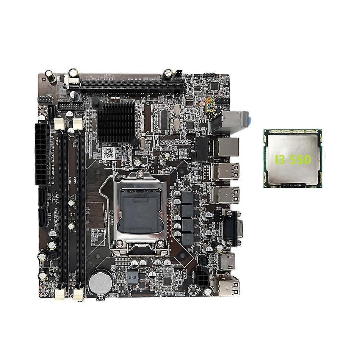 H55 Motherboard Lga1156 Supports I3 530 I5 760 Series Cpu Ddr3 Memory Desktop Computer Motherboard