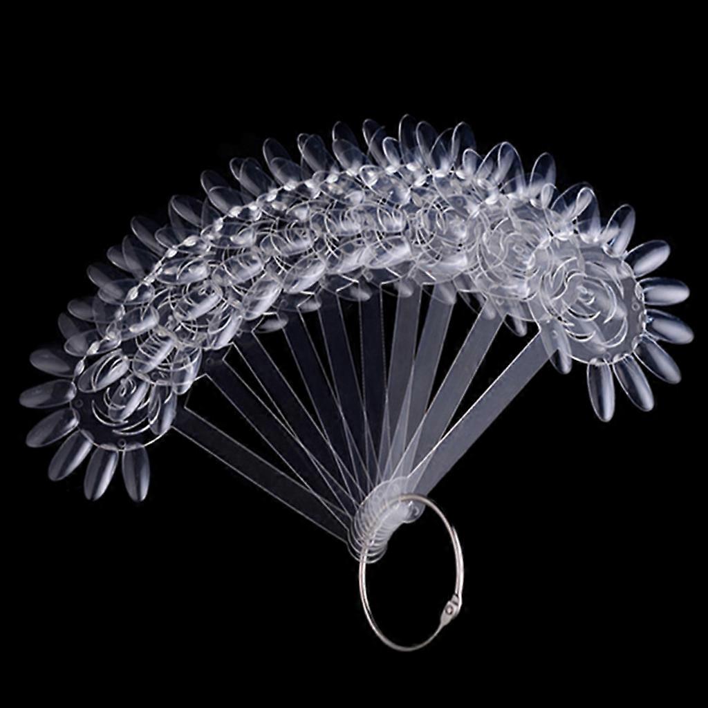 Fan-shaped Nail Art Tips Display Polish Board Display Practice Sticks Tool Set