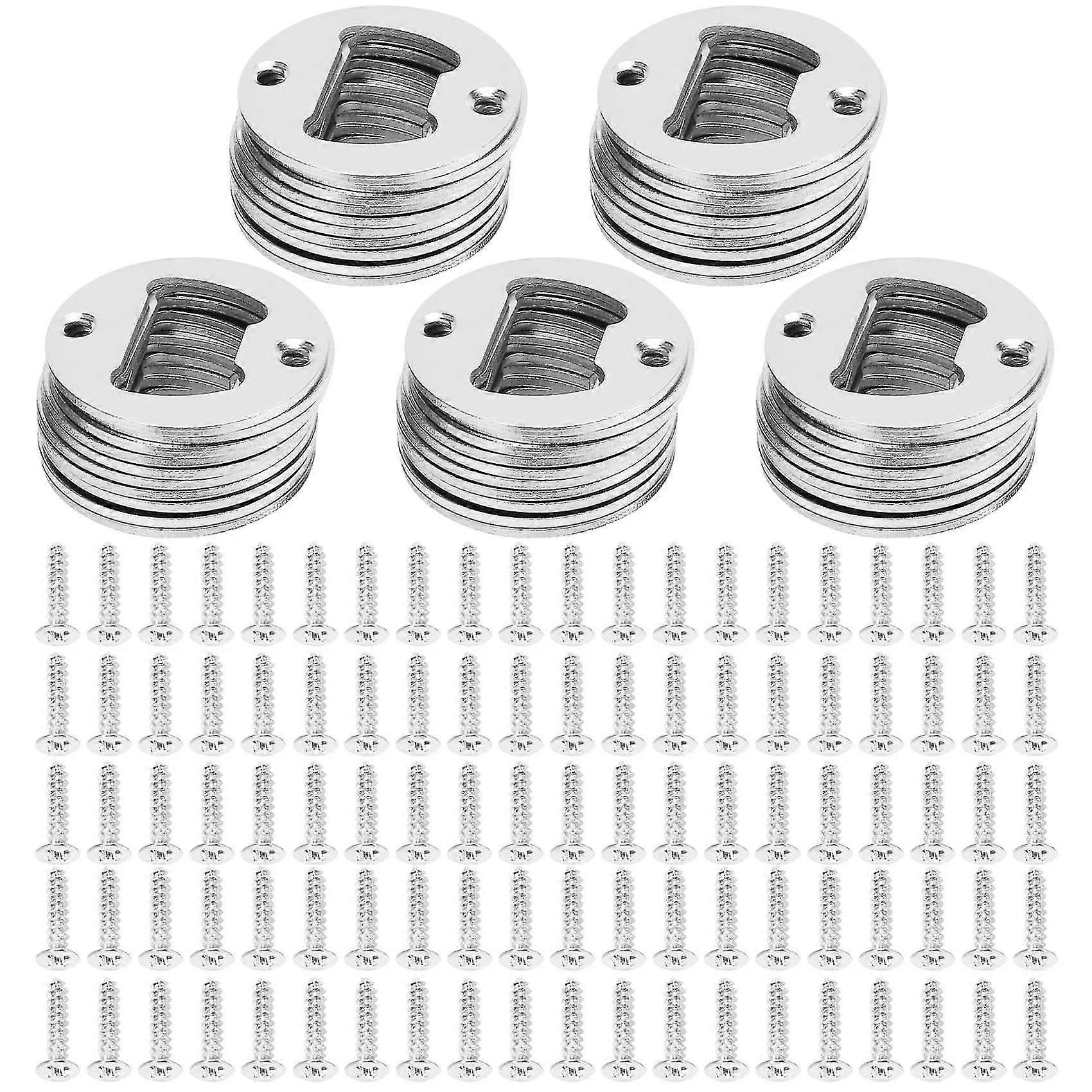 Bottle Opener Part With Countersunk Holes Round Metal Strong Polished Bottle Opener Insert Parts