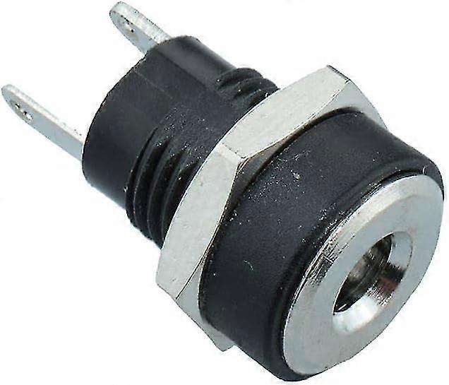 1.3mm x 3.5mm Panel Mount DC Power Socket Electronic Component (Pack of 5)