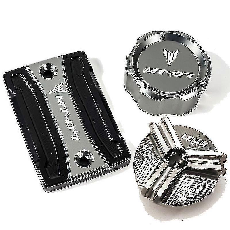 Slinx Motorcycle Accessories Rear &front Brake Fluid Reservoir Cap Oil Filler Cap Compatible Yamaha Mt07 Mt 07 2014-2020 2021 2022 2023 Mt-07