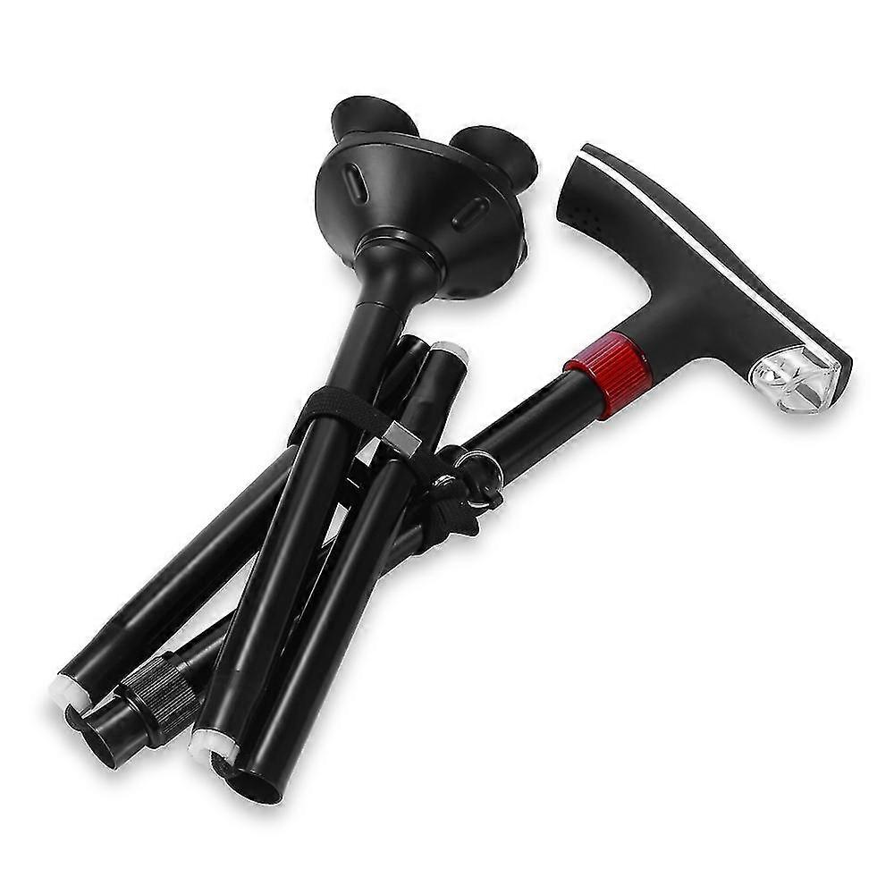 Stretchable Alpenstock With Led Light