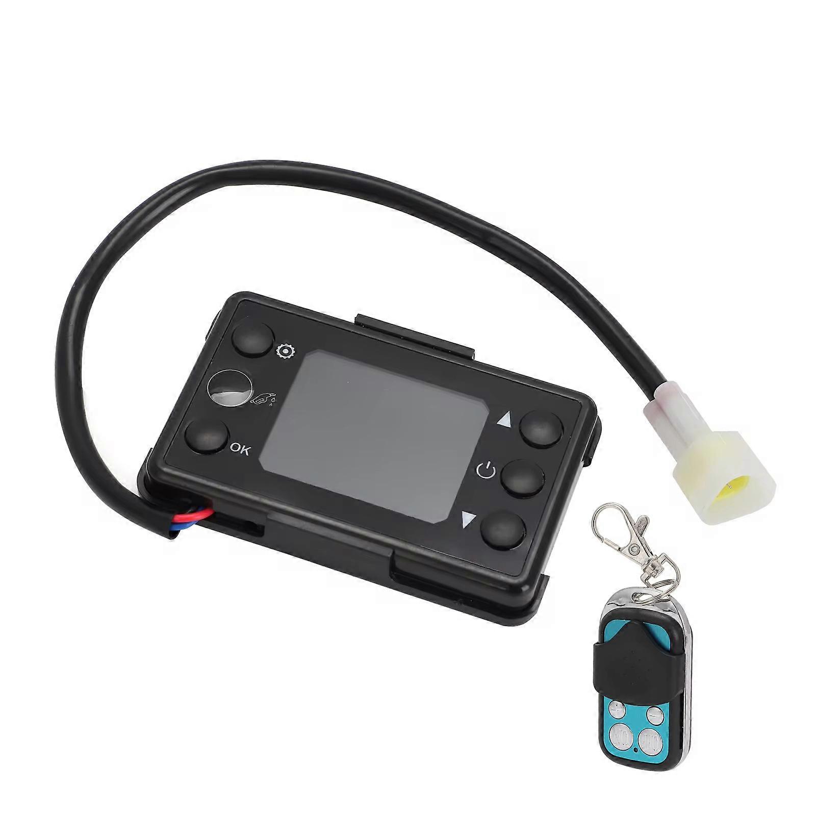 For Eberspacher Webasto Diesels Air Heater LCD Monitor Switch 4 Buttons LCD Display Monitor Switch+Remote Controller 12V/24V