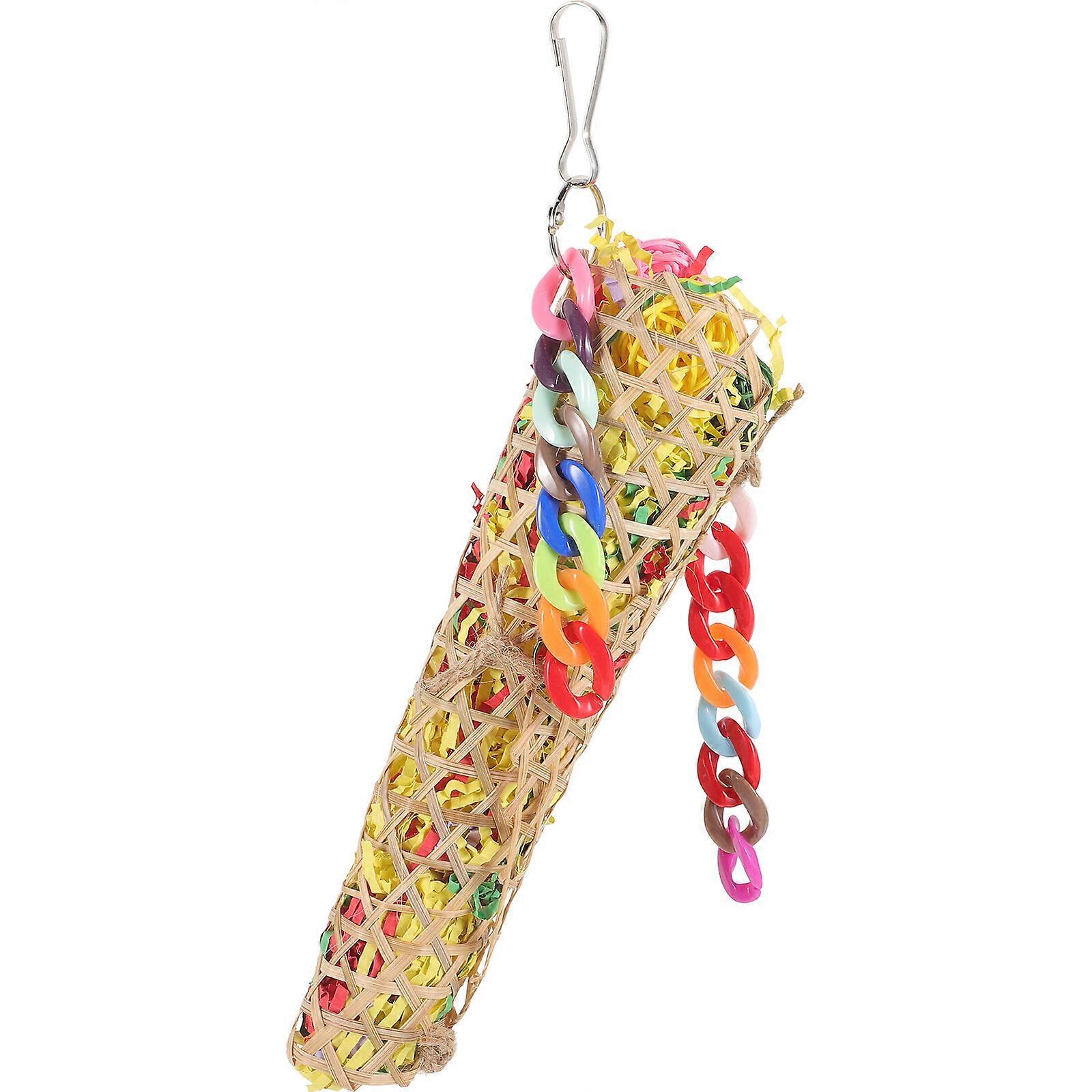 Parrot Shredding Toy Parrot Suspending Toy Parrot Cage Bite Toy Bird Chewing Toy
