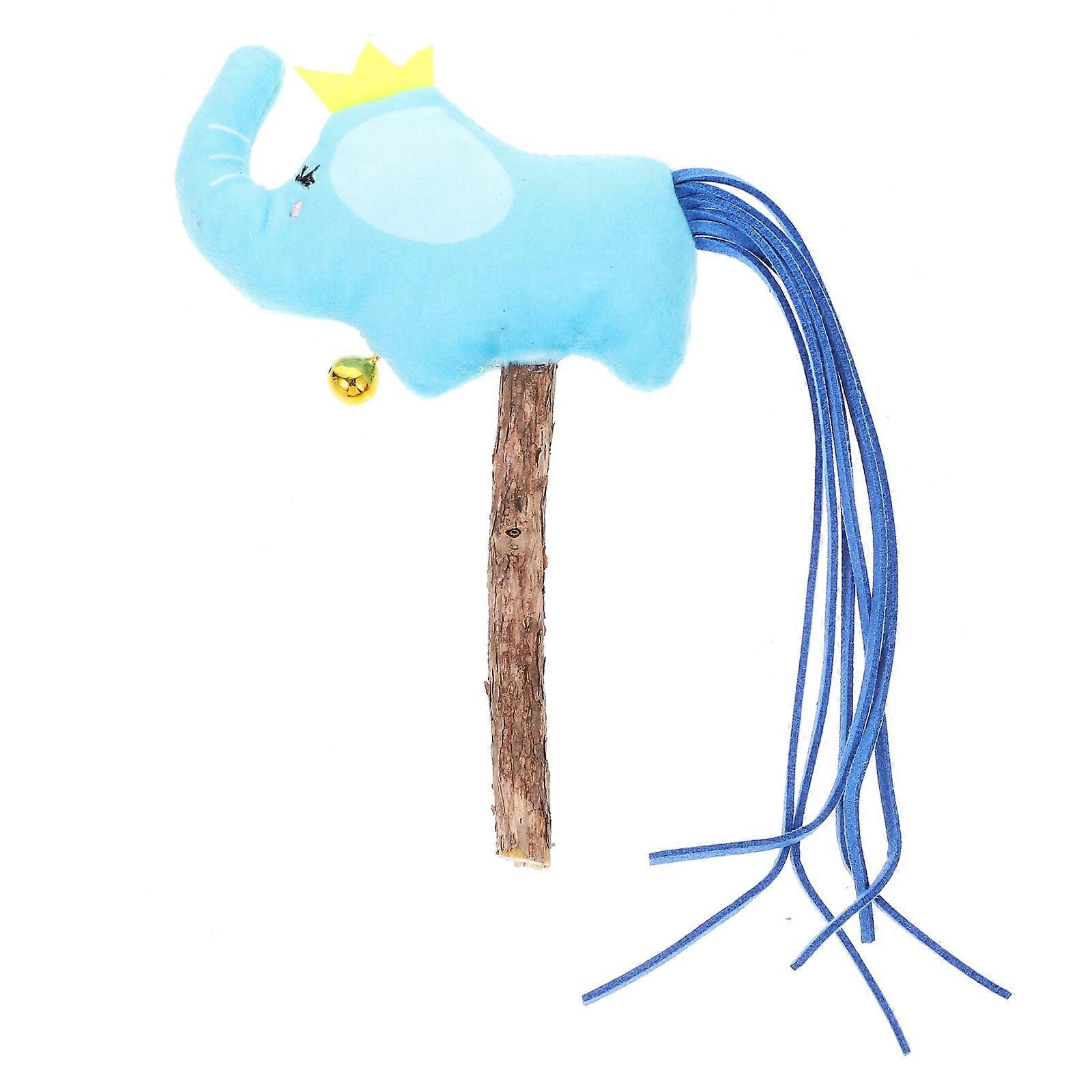 Plush Animal Cat Wand Cat Interactive Toy Kitten Teaser Stick Toy Cat Wand Catnip Toy for Cats