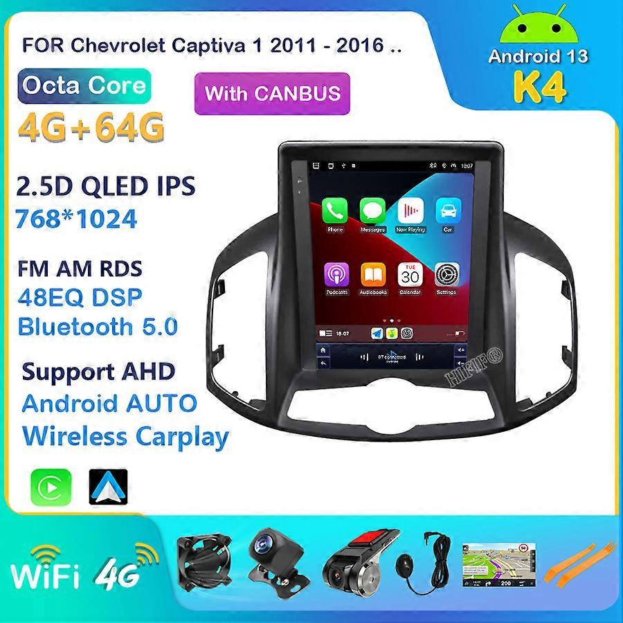 Car Radio For Chevrolet Captiva 1 2012-2017 For Tesla Style Car Stereo Multimedia Video Player GPS Android Auto Autoradio