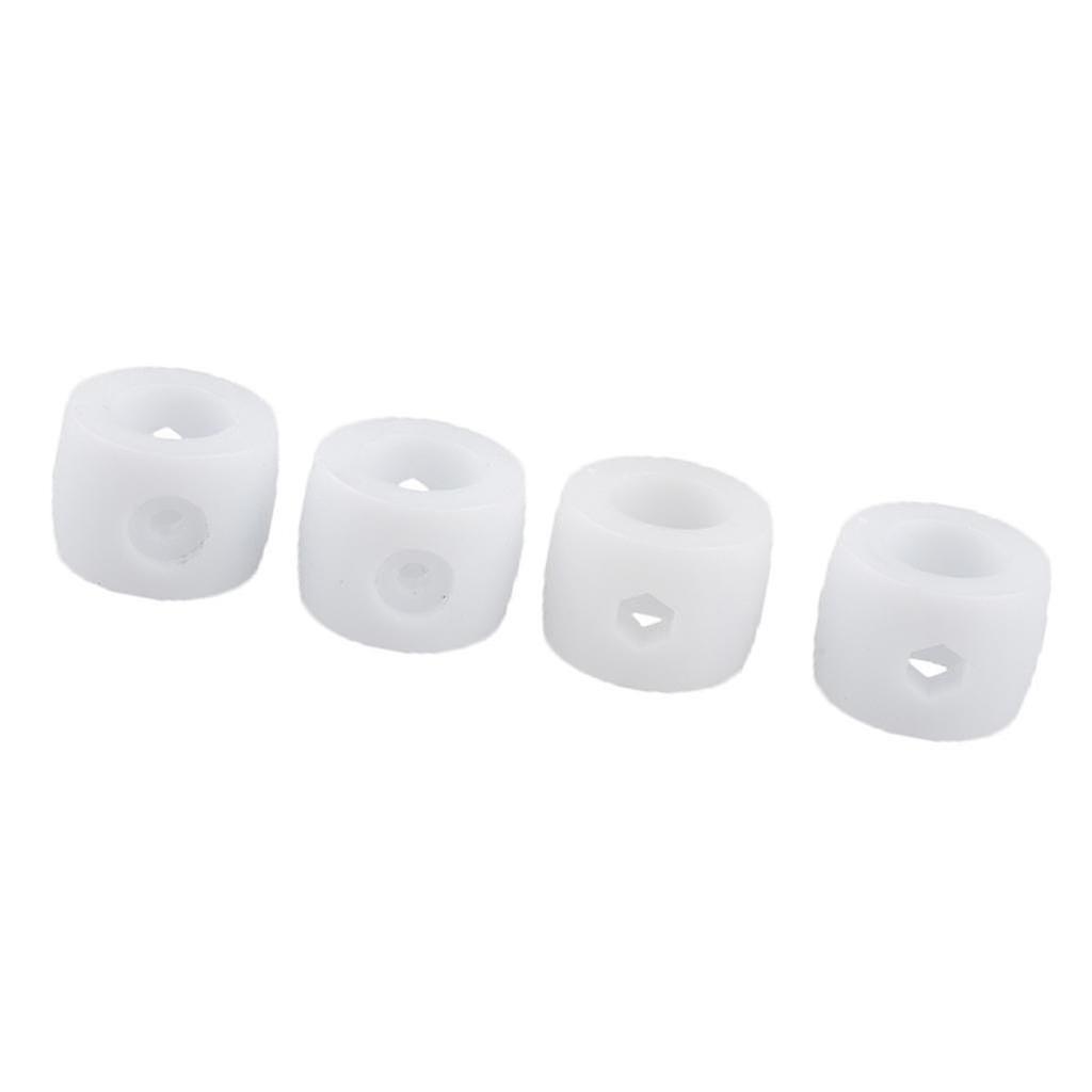 4pcs 16mm Foosball Table Rod Bumper Buffer For Table Soccer Football White