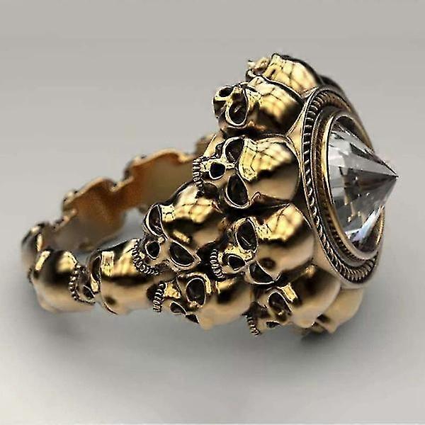 Gothic Punk Skull Ring Vintage Skull Punk Ring