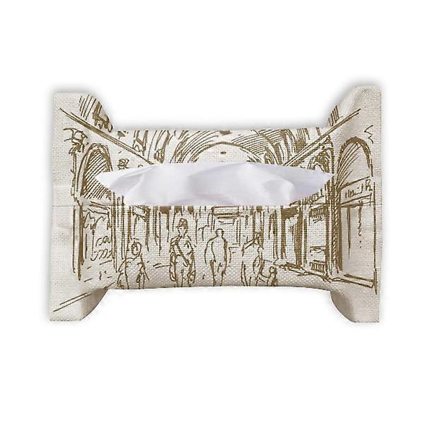 ممر لاندمارك رسم المناظر الطبيعية ورقة منشفة منشفة حقيبة منديل بومف