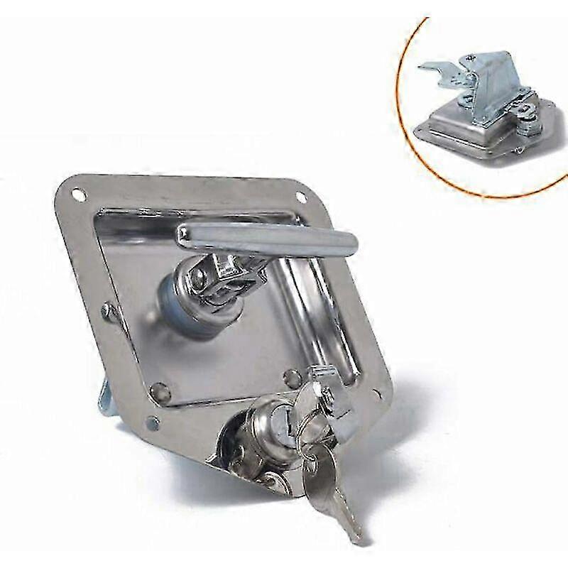 T شكل الفولاذ المقاوم للصدأ RV مقطورة قفل السفر مكافحة السرقة أداة مربع مقبض قفل الباب لشاحنة قافلة معسكر متنقلة دورية سيارة s20241212319