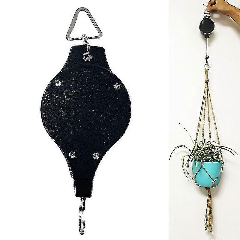2pcs Retractable Hook Matte Black Decorative Hook Decor
