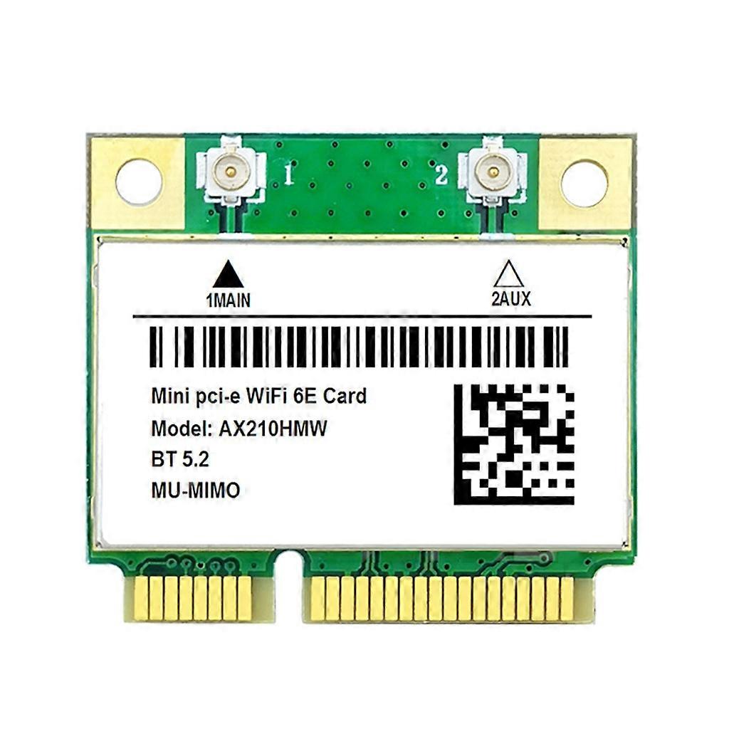 Tri-Band 2.4G/5G/6G Wi-Fi6E AX210HMW ασύρματος προσαρμογέας καρτών δικτύου PCIE 5400M