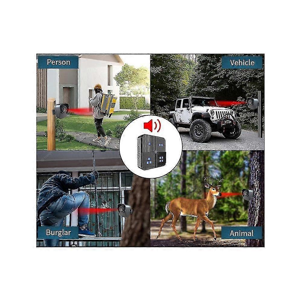 Driveway Alarm 800m Long Range Wireless Weather Resistant Home Security Motion Sensor Detector Moni