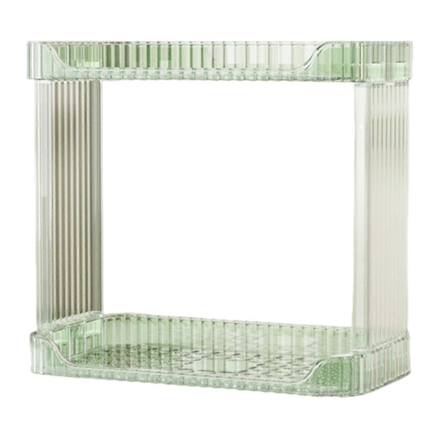 Bathroom Organizer Countertop Storage Rack Double Layer Large Capacity Strong Load-bearing Clear
