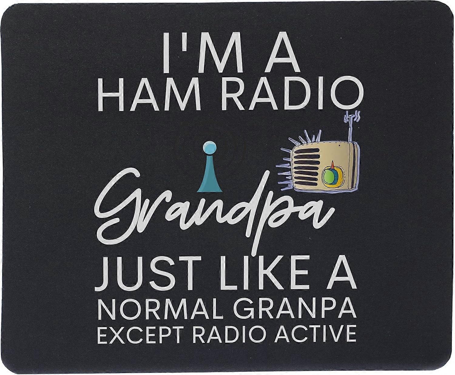Ham Radio Operator Amateur Radio Funny Grandpa Men Mousepad - Mouse pad Office Mousemat Mouse mat, B