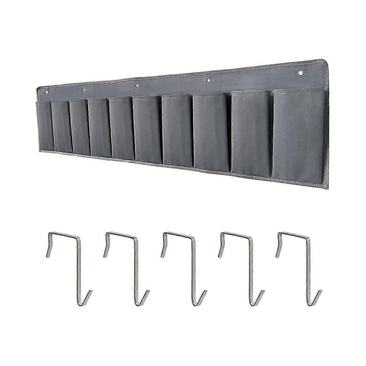 Rv Shoe Pockets 10pockets Heavy Hanging Bedside Storage Organizer With Hooks Storage Pockets For To