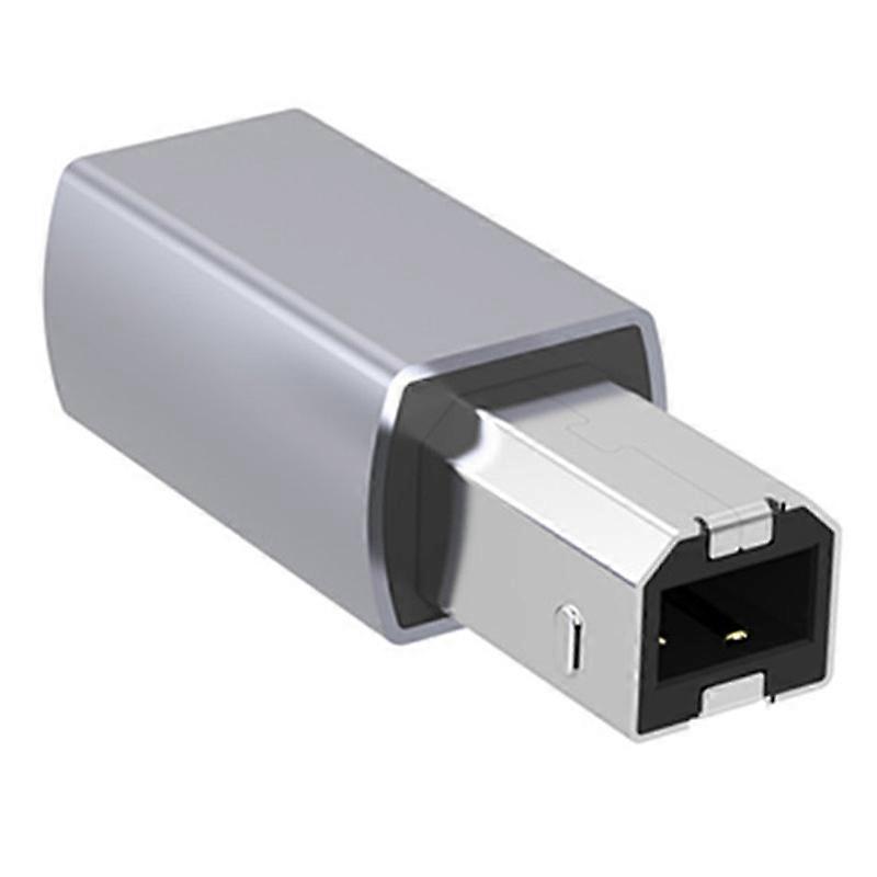 النوع A JUNSUNMAY 1 قطعة من النوع C أنثى إلى USB 2.0 B محول سبائك الألومنيوم للكهرباء