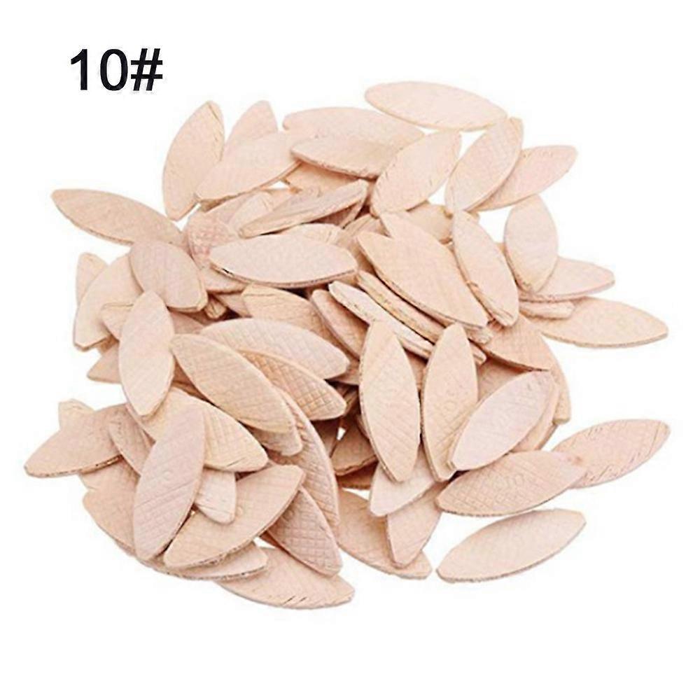 100Pcs Joiner Biscuits Sturdy Beech Tighter Bonding High Stability Wood Joining Biscuits Size 10