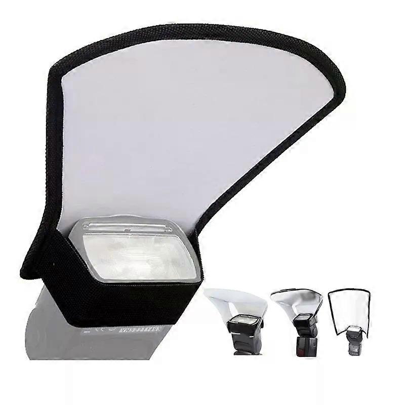 Camera Flash Diffuser 3 in 1 Flash Softbox Double-sided Photo Light Reflector for Canon Cameras Foldable Speedlite difusor flash