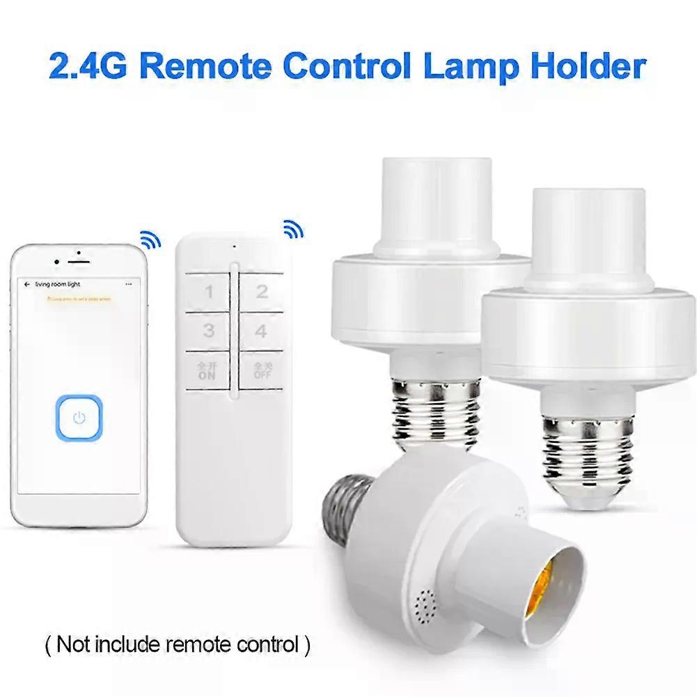 WiFi Smart Bulb Adapter LED Lamp Holdere WeLink Bluetooth-compatible Light Socket E27 Smart Bulb Holder for iOS Android