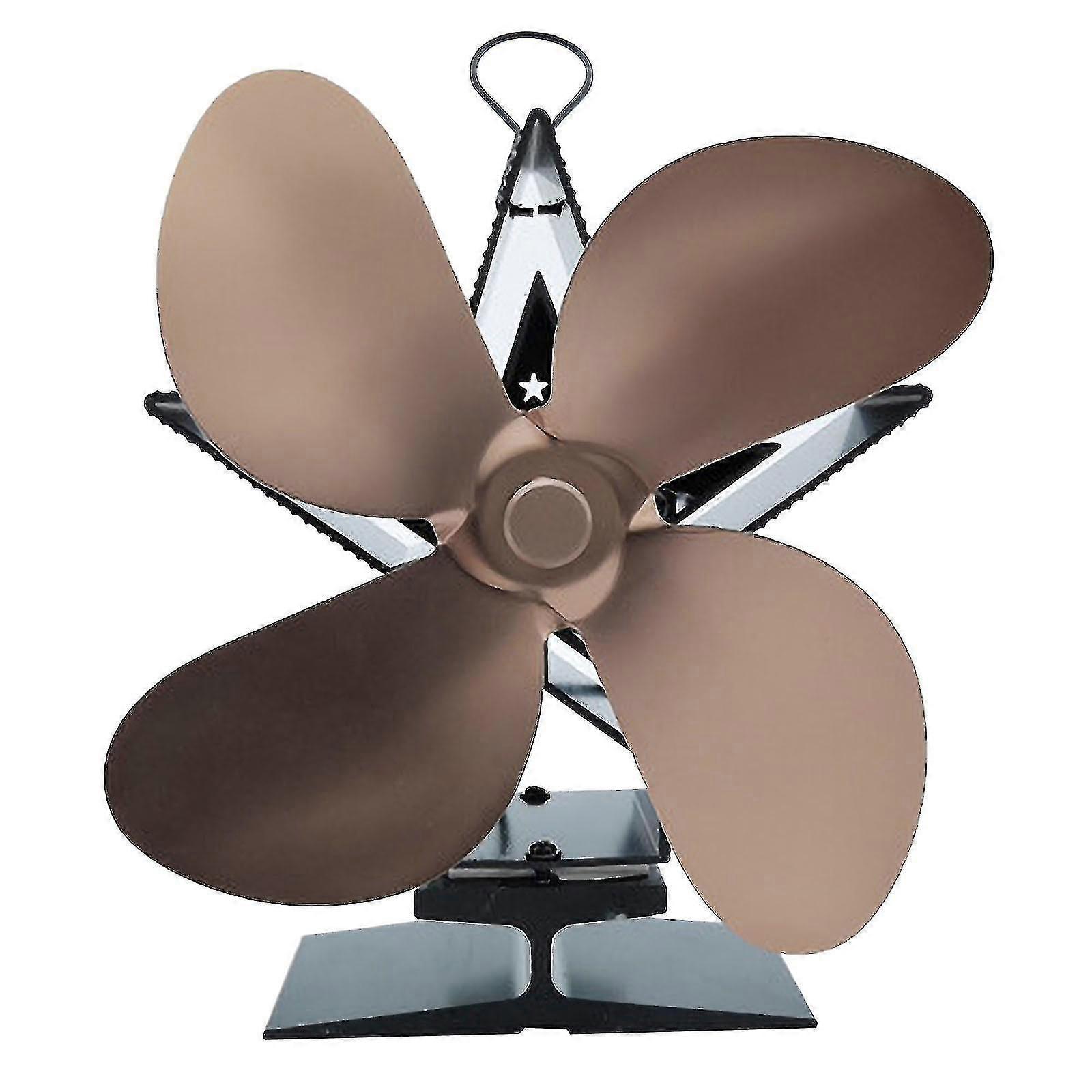4-blade Fireplace Blower Star Energy-saving Thermodynamic Fan