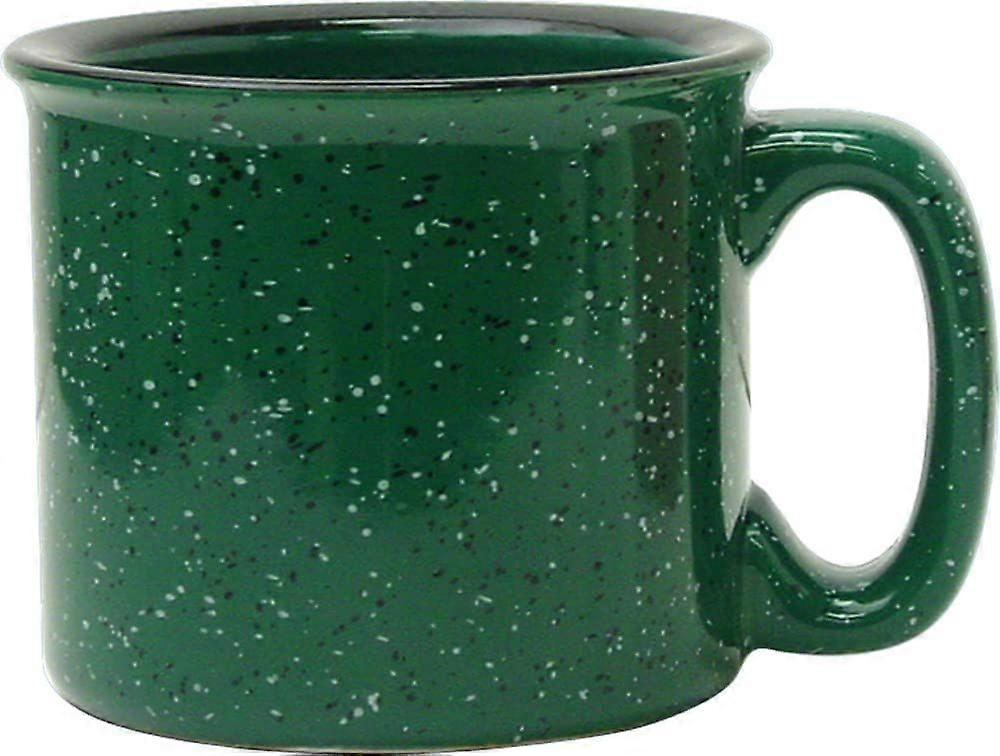 Gift Ceramic Campfire Mug, Single 12oz - Green