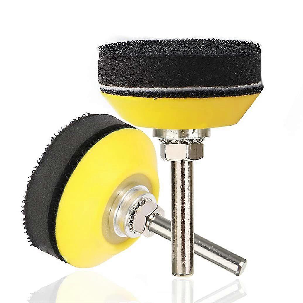 2 Set 2-Inch Hook and Loop Sanding Backing Pad with Soft Foam Layer Buffering Pad for Drill Air Die Grinder Sander Rotary Tool