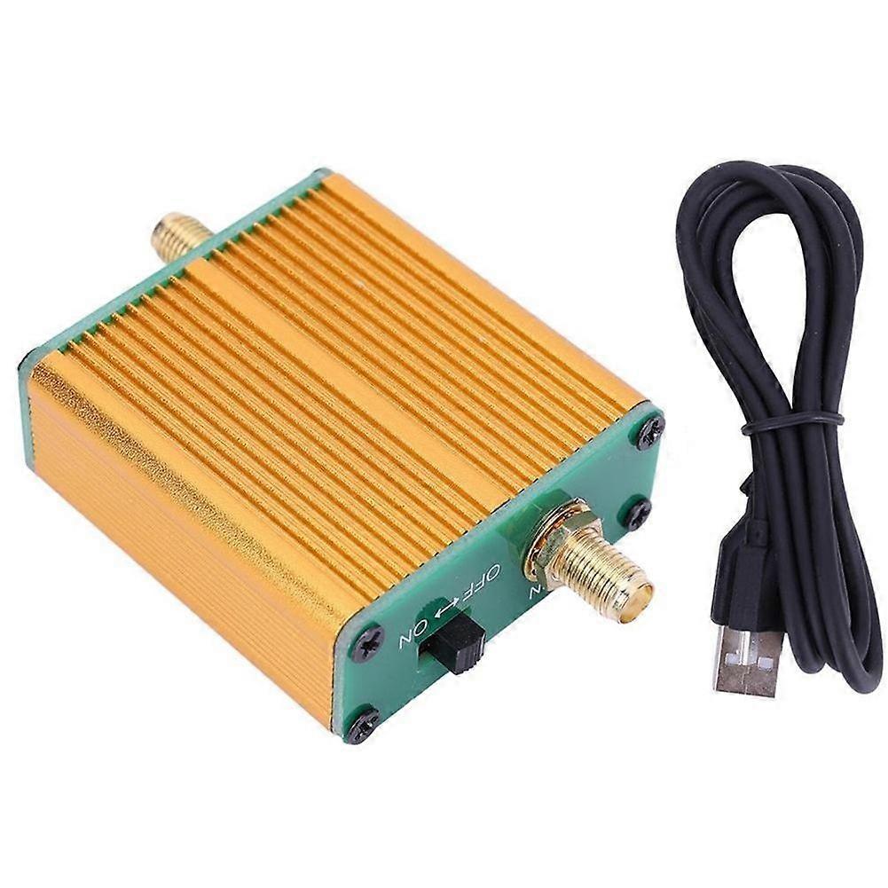 0.1MHz-6GHz High Gain LNA RF Power Preamplifier, 20dB Full Band Low Noise Amplifier, Compact SMA Co