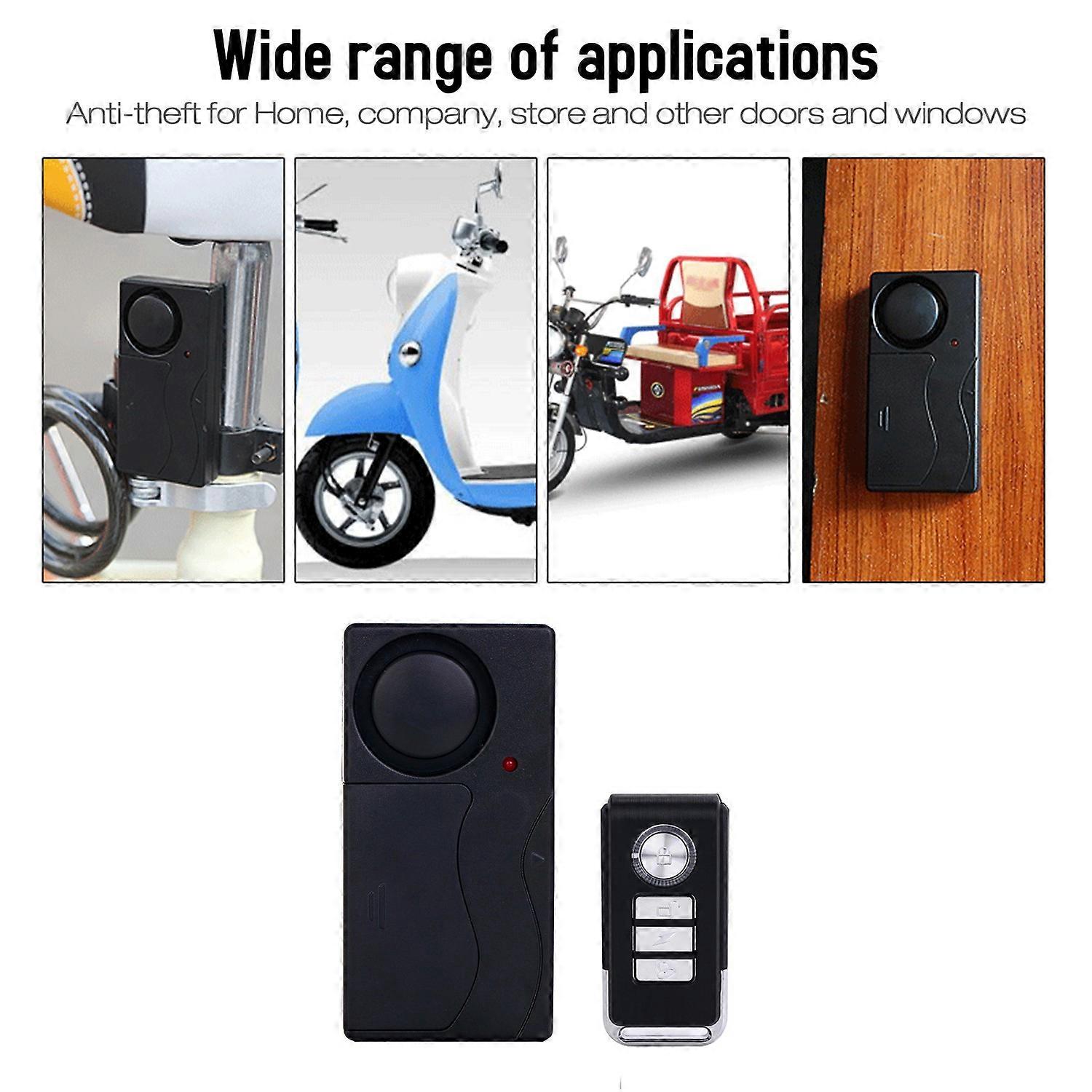 110dB Bike Alarm Wireless Vibration Motion Sensor Motorcycle Bicycle Security Sensors Bike Alarm wit