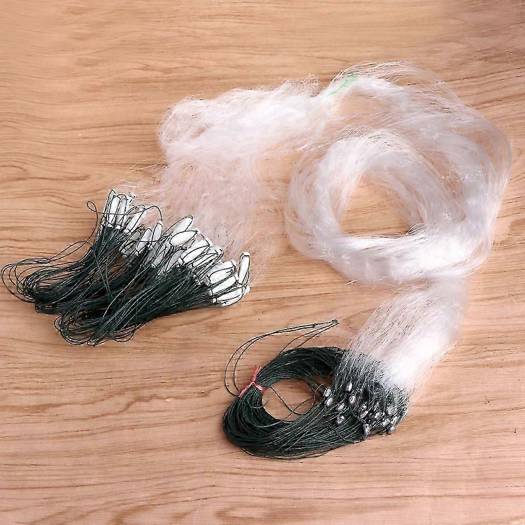 25m Fishing Net 3 Layers Mesh Nylon Monofilament Durable Accessories Float Trap
