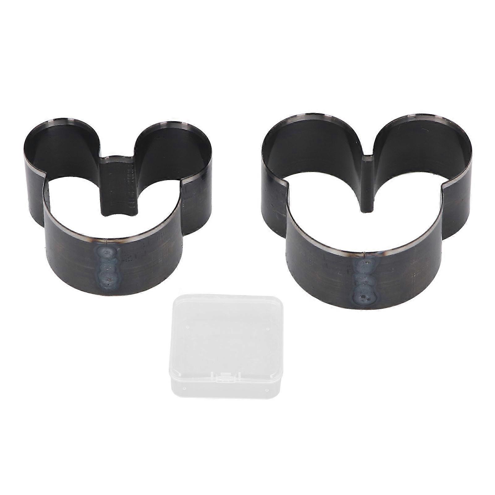 2Pcs Leather Cutting Die Set Mouse Head Shaped Manual Punching Molding Alloy Steel Craft Tools