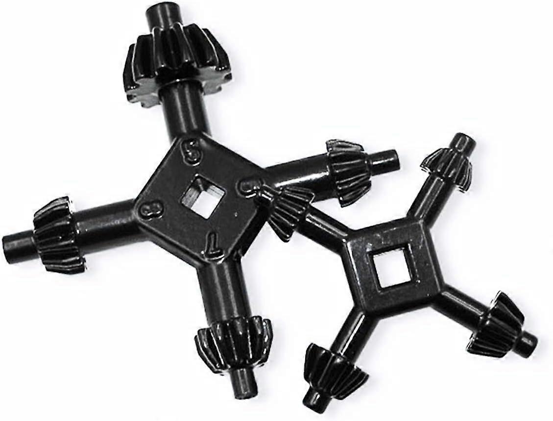 2PCS 4 Way Multi-Functional Drill Chuck Key Universal Cross Chuck Key Combination For Drilling Power Tool Accessories