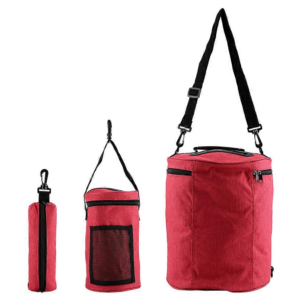 Nylon Woven Storage Bag Cylinder For Crochet Wool Accessories, Small Home Use Container