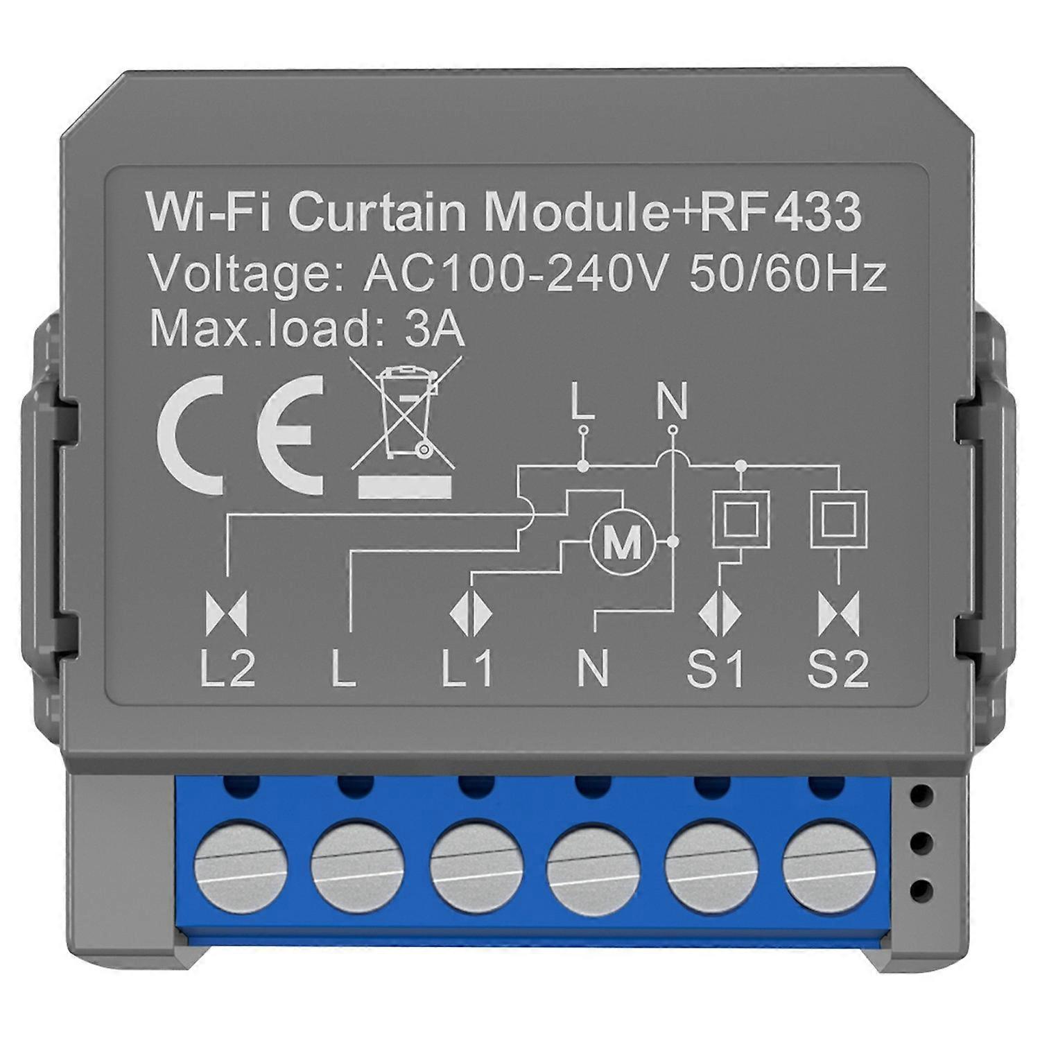 CSM16-RF-1 WiFi Curtain Switch Controller Module with RF433 Smart Blinds Control Tuya Smart Home