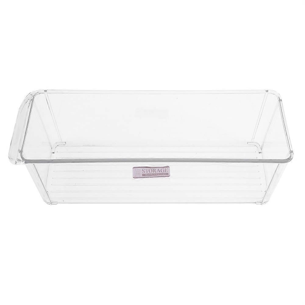 Kitchen Fridge Storage Box Slide Plastic Cold Storage Organizer Space-Saving Rack for Small Spaces, Clear, BPA-Free