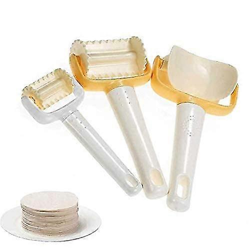 3 Pcs/set Cookie Mold Kits Plastic Round/square Cutter With, Rolling Cookie Cutters Cookie Dough