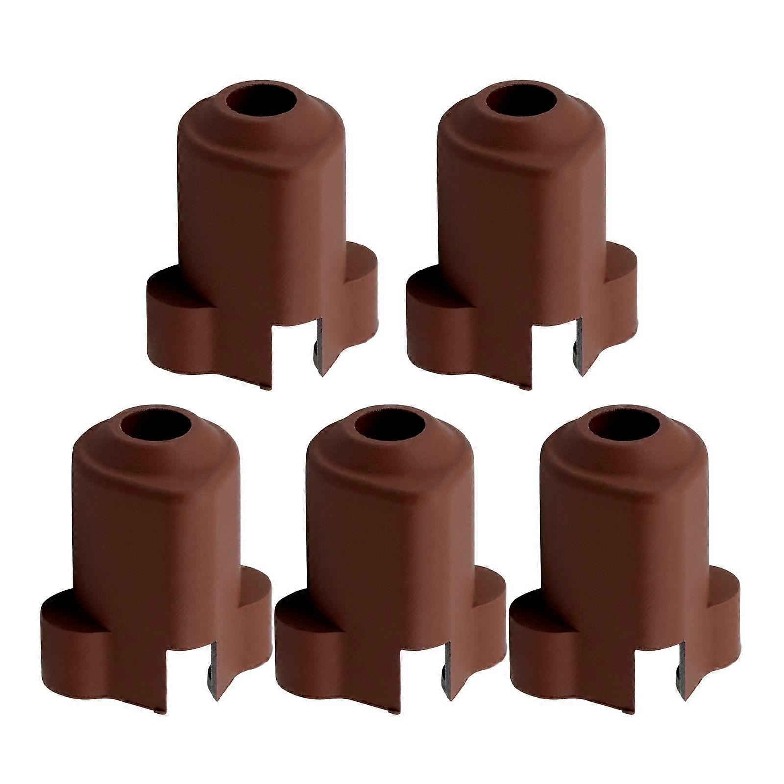 5Pcs Silicone Cover Sock Replacement for K1/K1C 3D Printer Ceramic Heating Block Hotend Part Protective Accessories Brown