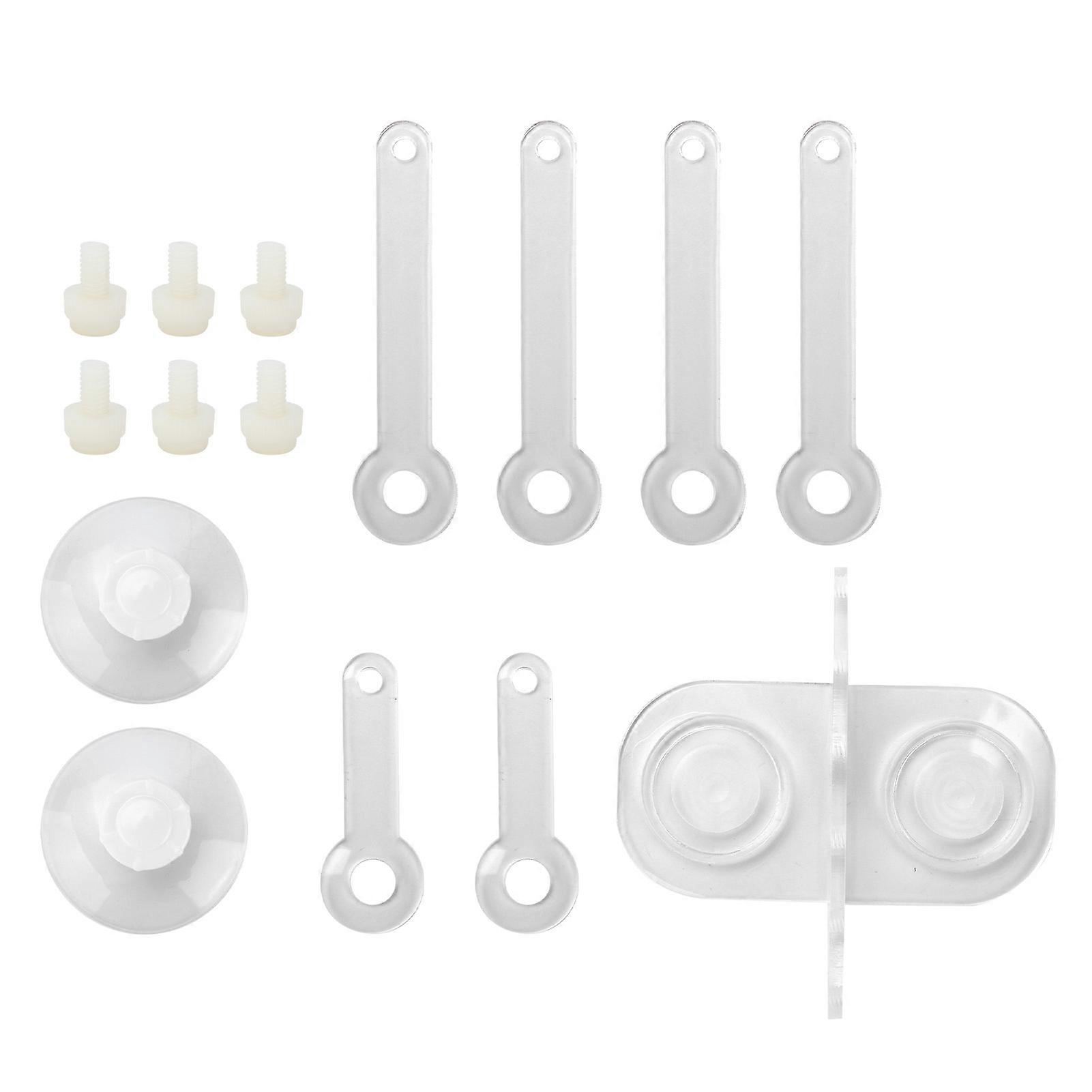 Coral Racks Acrylic Suction Cup Coral Frag Plug Rack with Six Claws for Aquariums and Fish Tanks